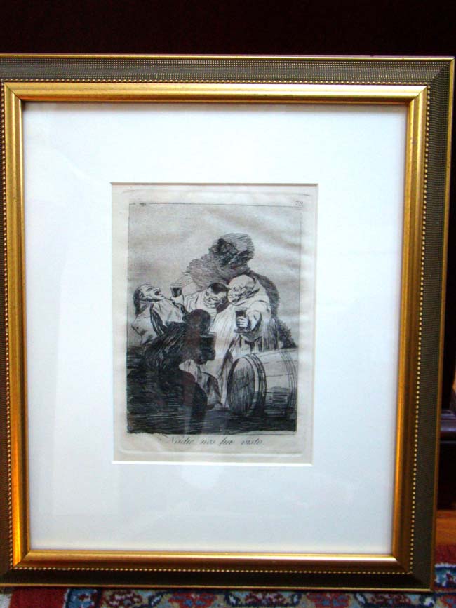 Francisco Goya's “Nadie nos ha visto“ (No one has seen us) original later edition print # 79 from his famous series “Los Caprichos“ done in 1798. — image 2